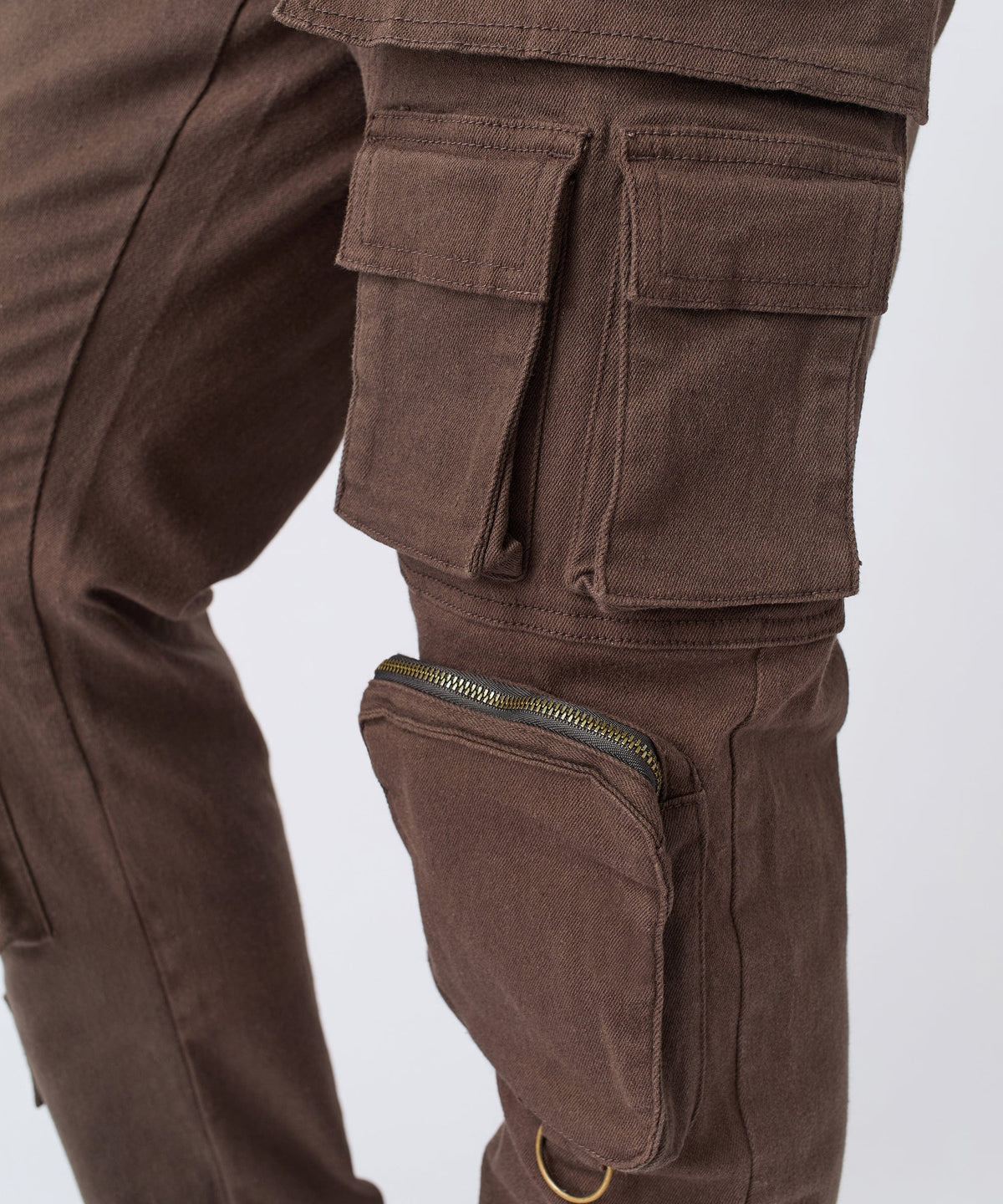 Reason Clothing Hot Sale | Loadout Cargo Denim Pants - Brown