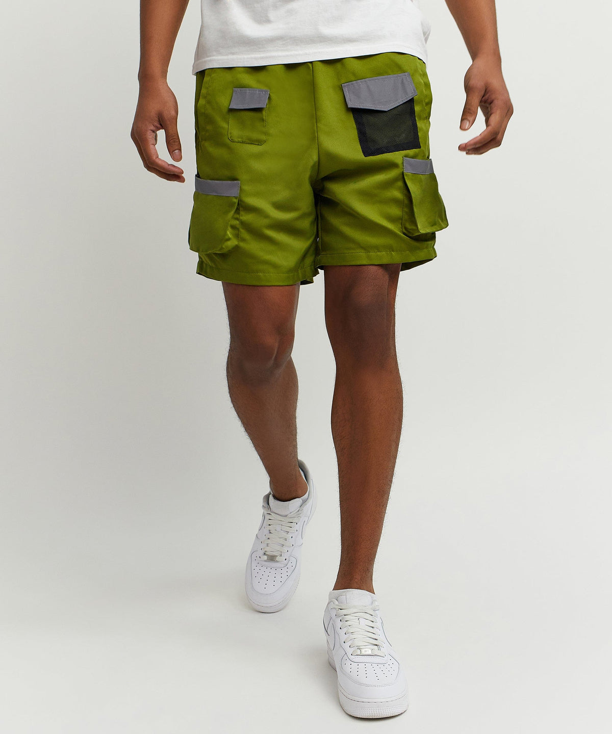 Reason Clothing Great Value | Multi Pocket Nylon Cargo Short