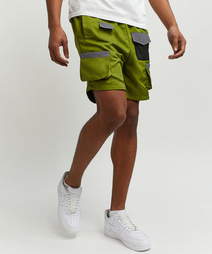 Reason Clothing Great Value | Multi Pocket Nylon Cargo Short