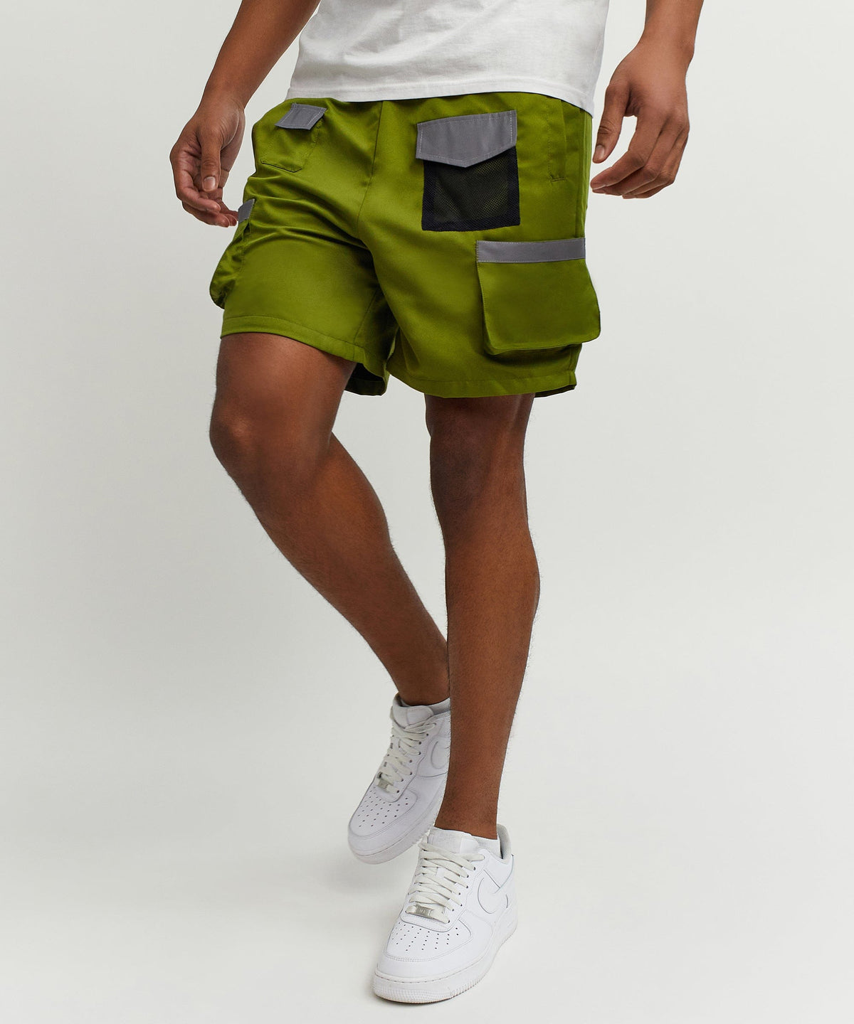 Reason Clothing Great Value | Multi Pocket Nylon Cargo Short