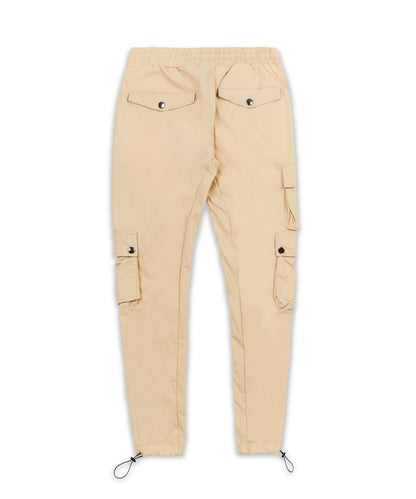 Reason Clothing Exclusive | Cargo Stretch Nylon Utility Khaki Pants