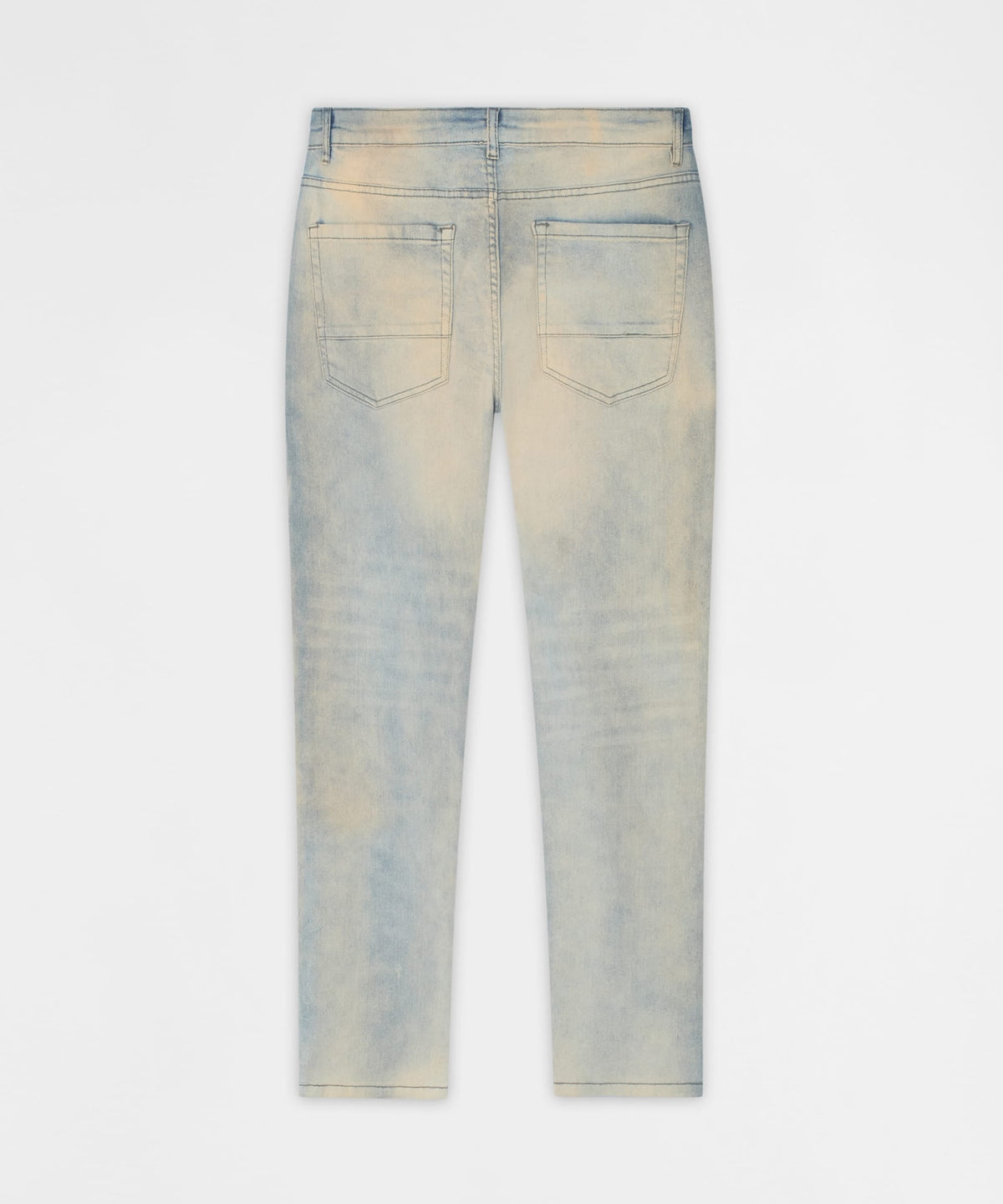 Reason Clothing Popular | Light Wash Repaired Denim Jeans - Blue