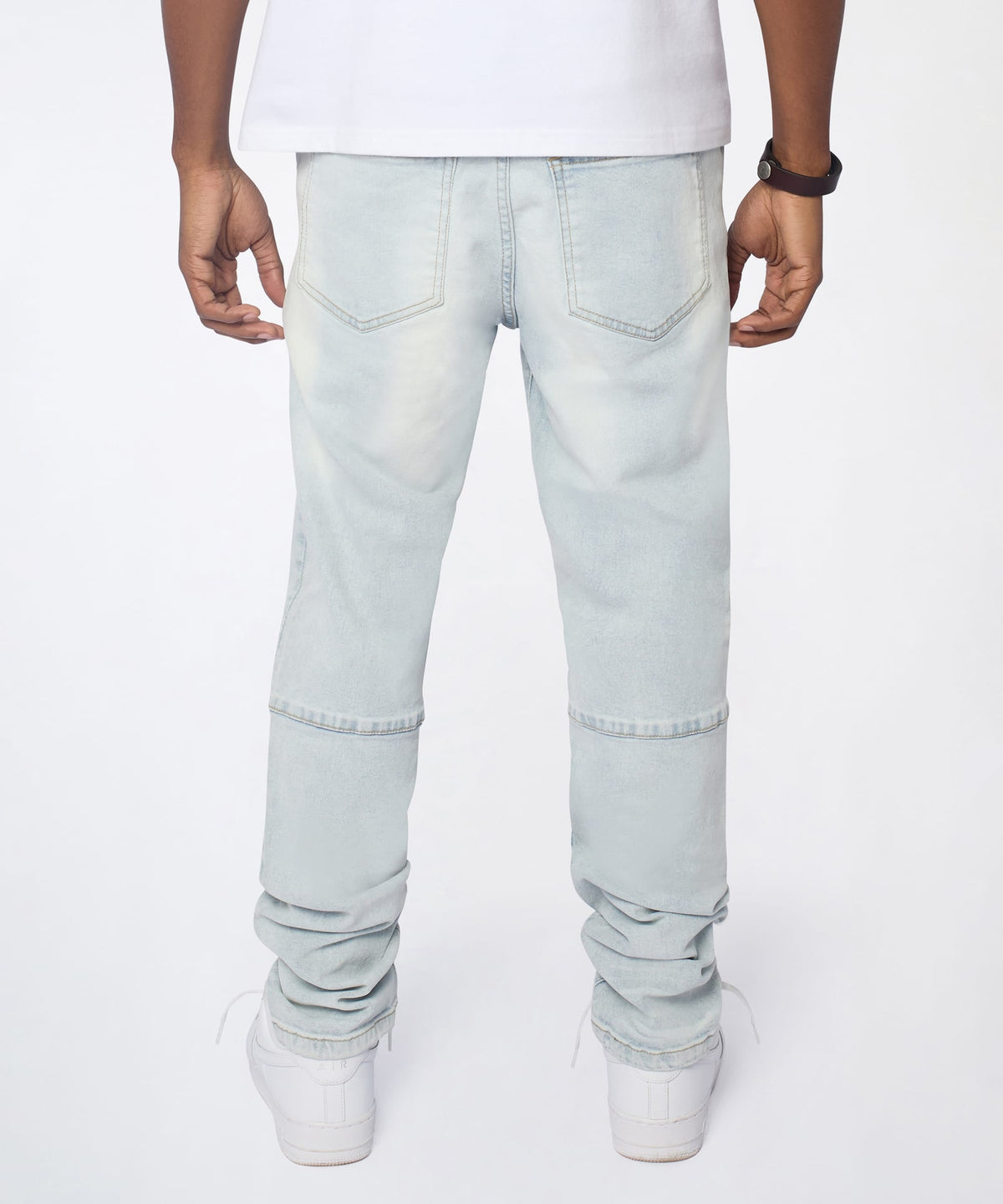 Reason Clothing Latest | Fracture Distressed Skinny Jeans - Light Blue