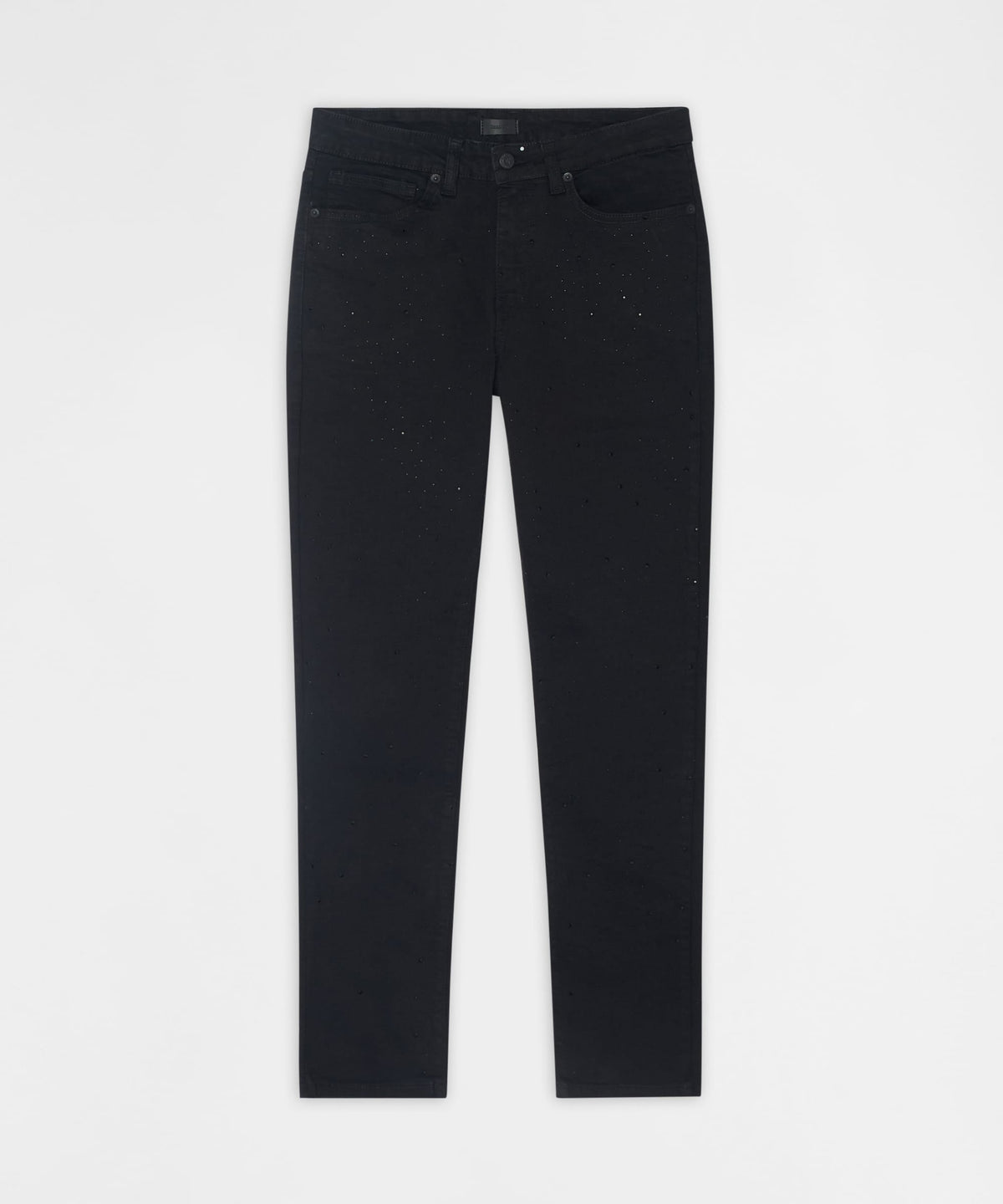 Reason Clothing Discount | Midnight Rhinestone Skinny Jeans - Black