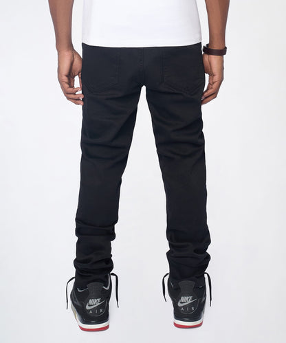 Reason Clothing Discount | Midnight Rhinestone Skinny Jeans - Black