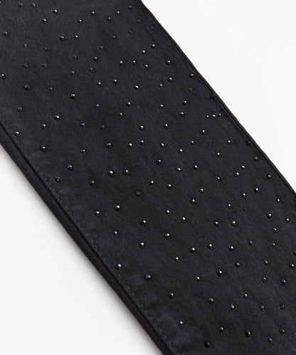 Reason Clothing Discount | Midnight Rhinestone Skinny Jeans - Black
