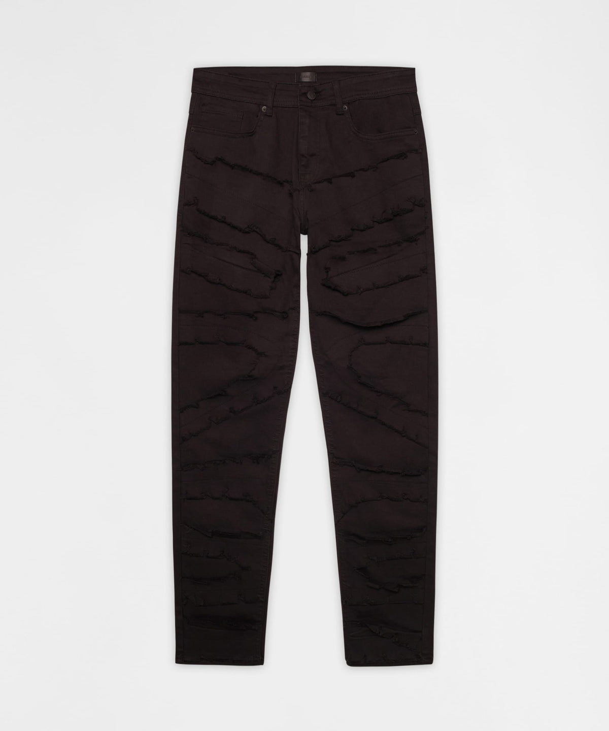 Reason Clothing Deals | Heavy Distressed Frayed Skinny Jean - Black