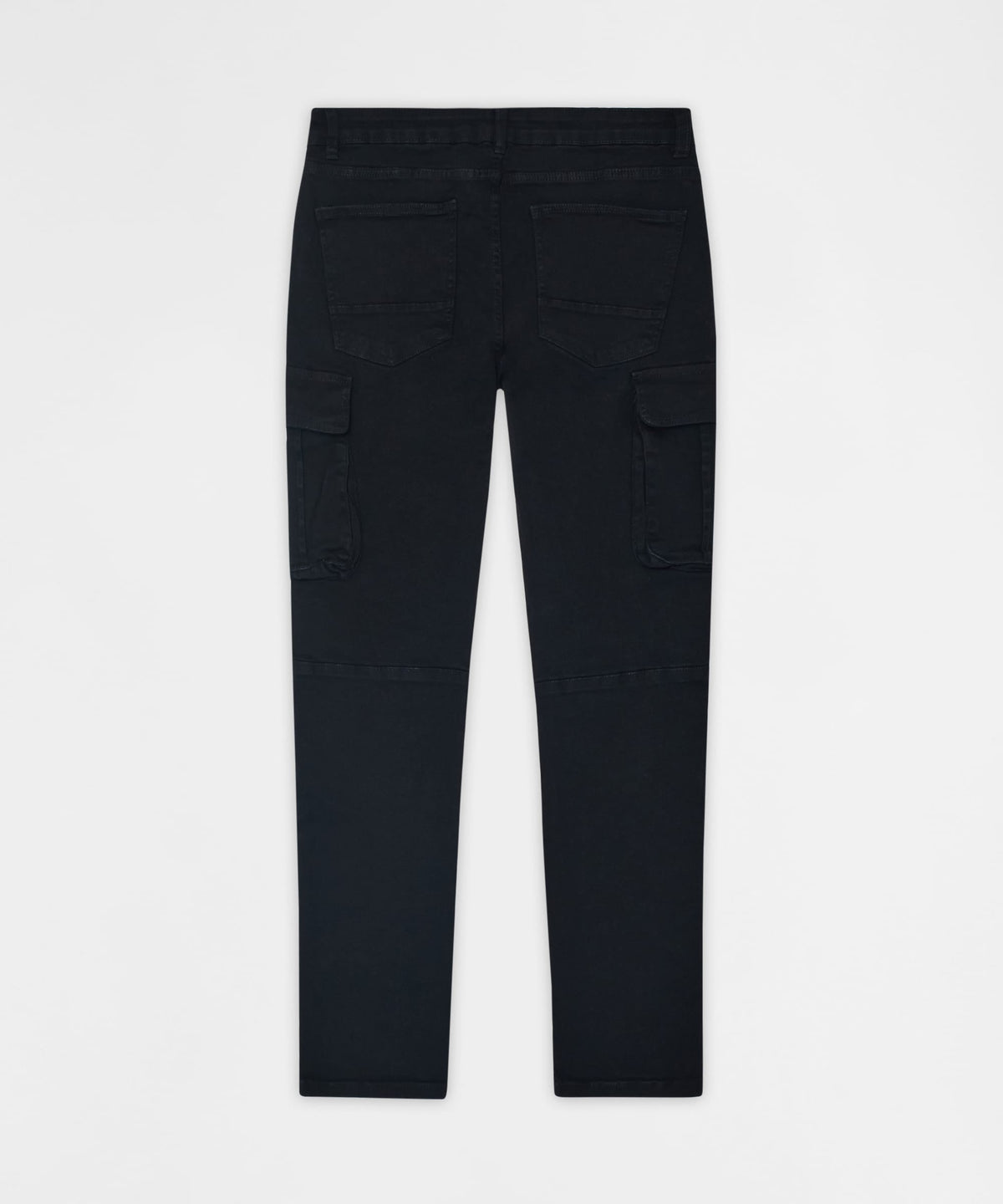 Reason Clothing Popular | Utility Cargo Denim Skinny Jeans - Black
