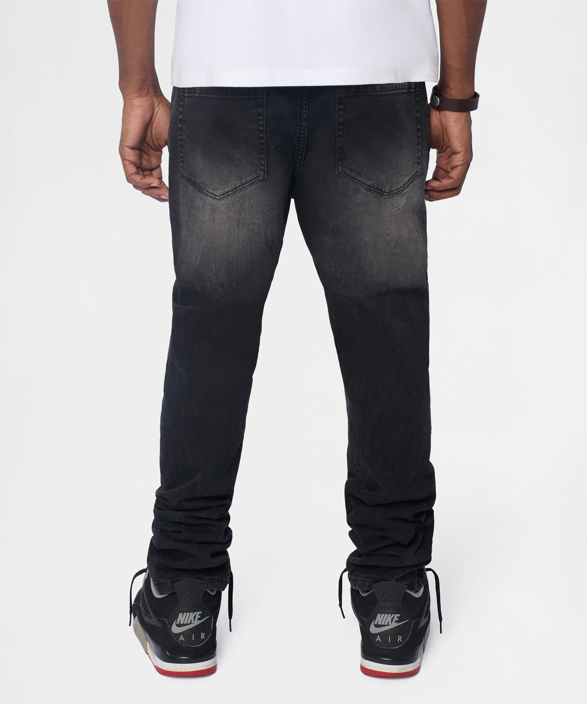 Reason Clothing Top Pick | Vice Distressed Skinny Jeans - Washed Black