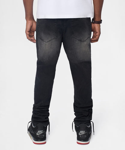 Reason Clothing Top Pick | Vice Distressed Skinny Jeans - Washed Black