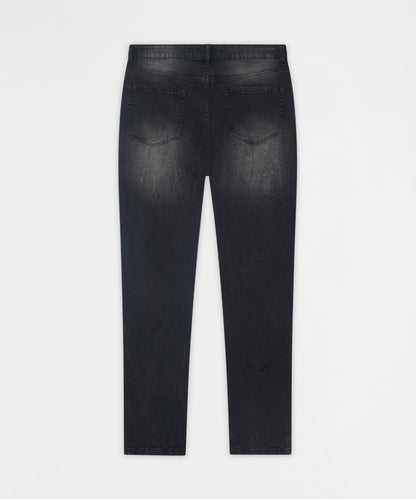 Reason Clothing Top Pick | Vice Distressed Skinny Jeans - Washed Black
