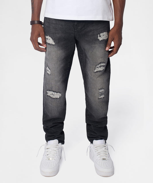 Reason Clothing Quality | Frosted Distressed Skinny Jeans - Grey