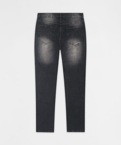 Reason Clothing Quality | Frosted Distressed Skinny Jeans - Grey