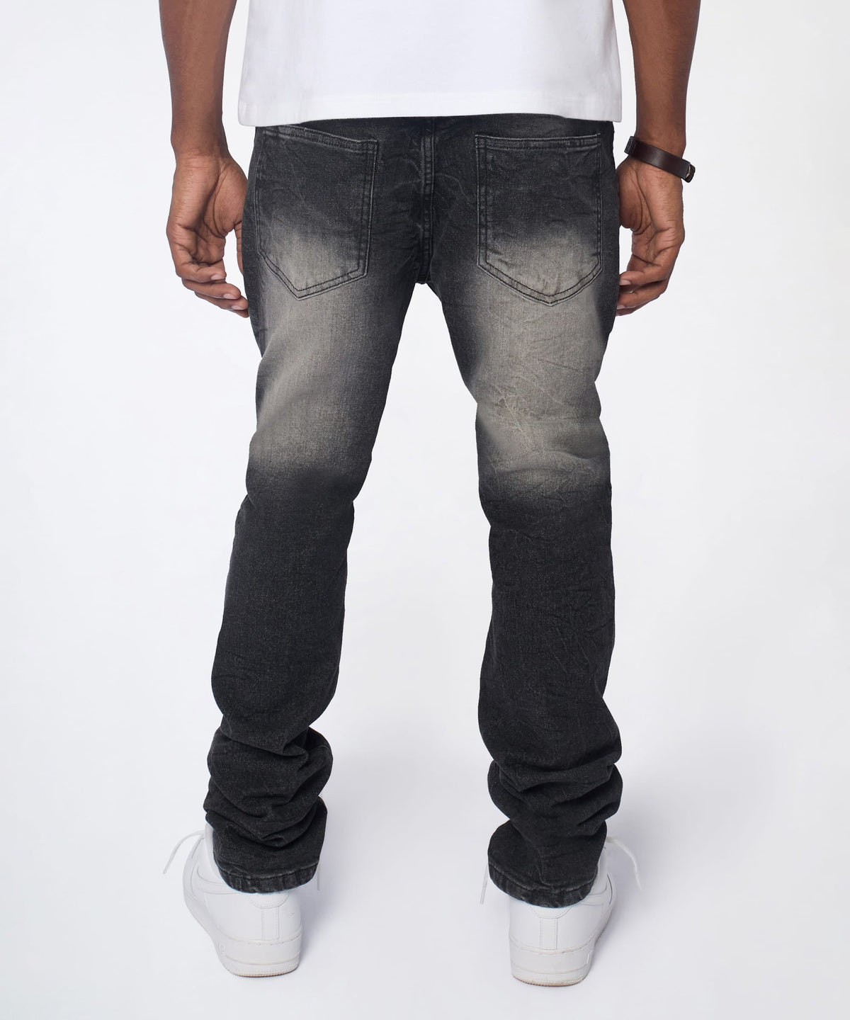 Reason Clothing Trusted | Smokey Distressed Skinny Jeans - Grey