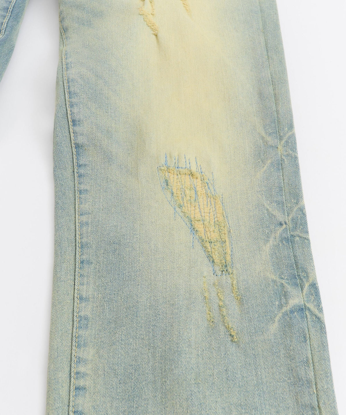Reason Clothing New | Weekender Distressed Skinny Jeans - Medium Indigo