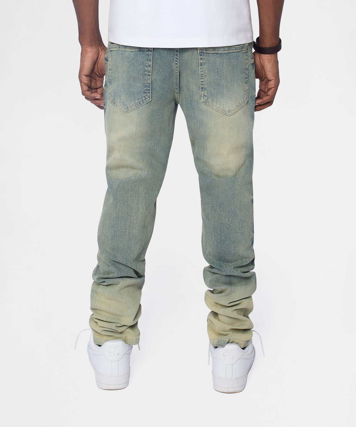 Reason Clothing New | Weekender Distressed Skinny Jeans - Medium Indigo
