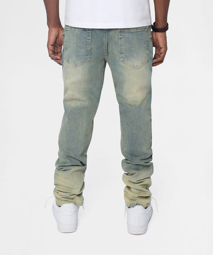 Reason Clothing New | Weekender Distressed Skinny Jeans - Medium Indigo
