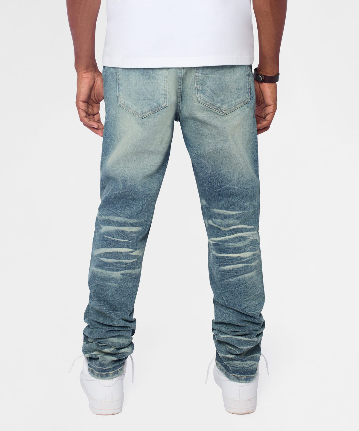 Reason Clothing Value | Breakaway Distressed Skinny Jeans - Blue
