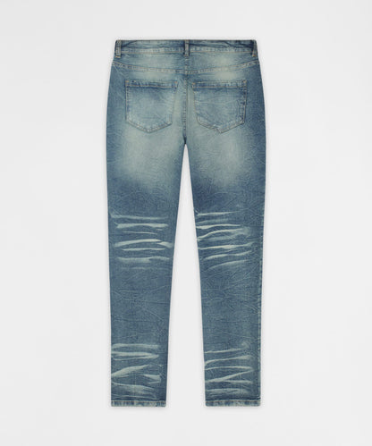 Reason Clothing Value | Breakaway Distressed Skinny Jeans - Blue