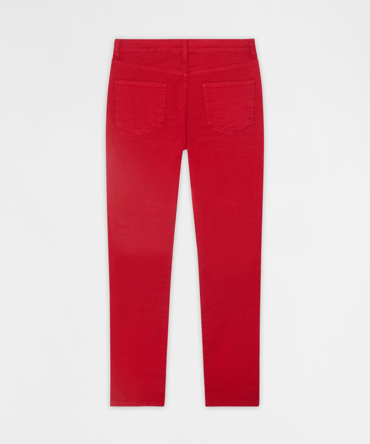 Reason Clothing Top Pick | Classic Denim Ripped Skinny Jeans - Red
