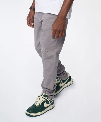 Reason Clothing Deals | Essential Distressed Skinny Jean - Grey