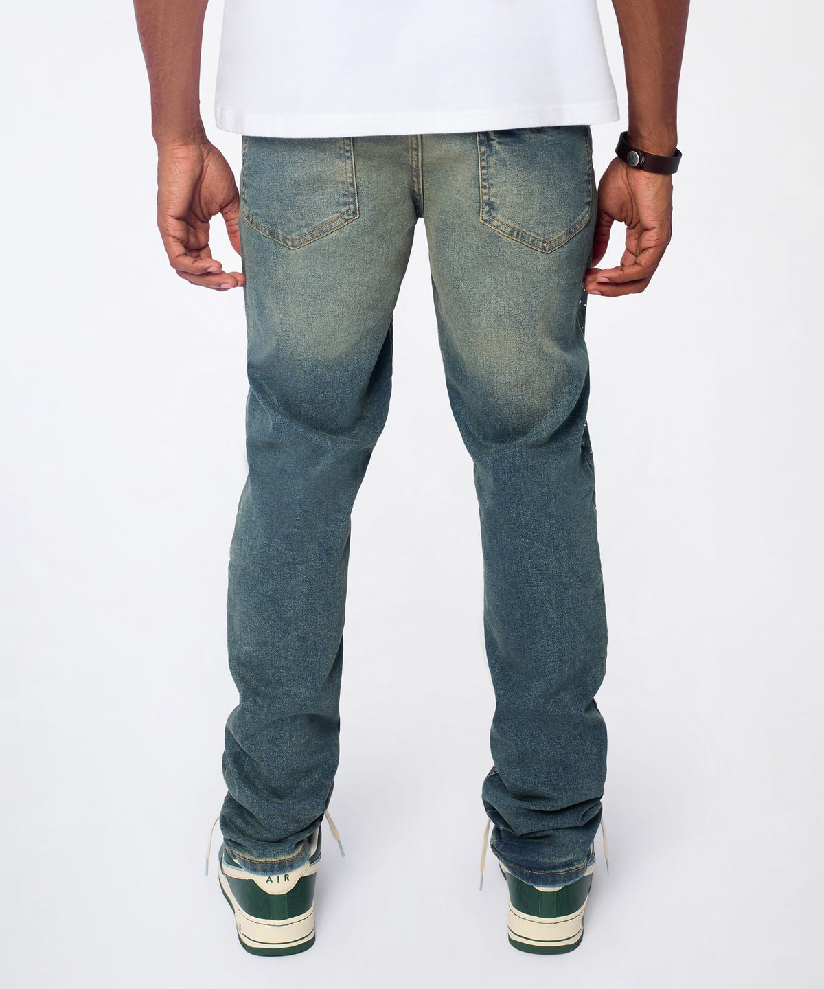 Reason Clothing Special Offer | Grinder Distressed Skinny Jeans - Light Indigo