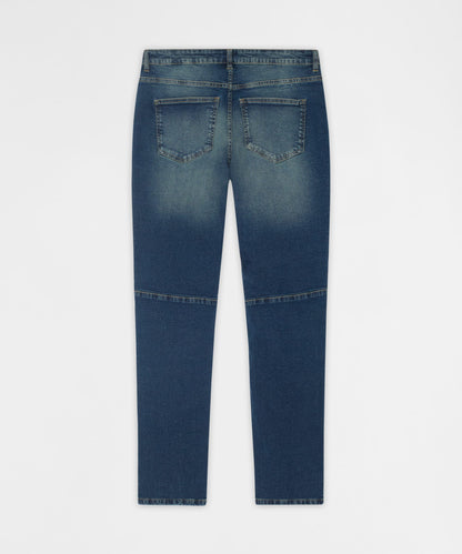 Reason Clothing Best Price | Moto Distressed Skinny Jeans - Blue