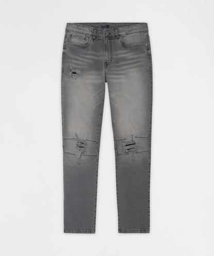 Reason Clothing Customer Favorite | Shadow Skinny Ripped Jeans - Grey