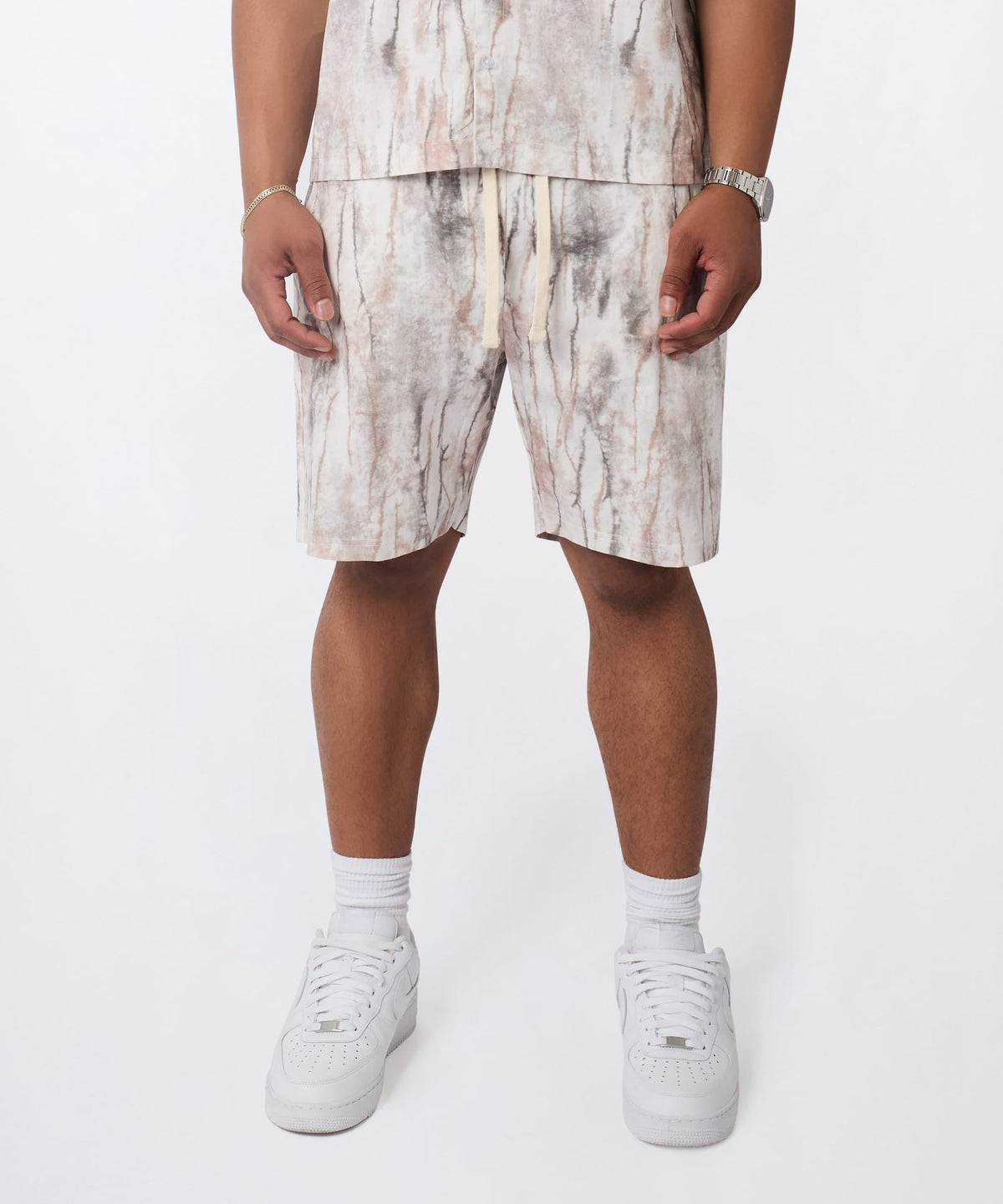 Reason Clothing Quality | Textured Marble Shorts