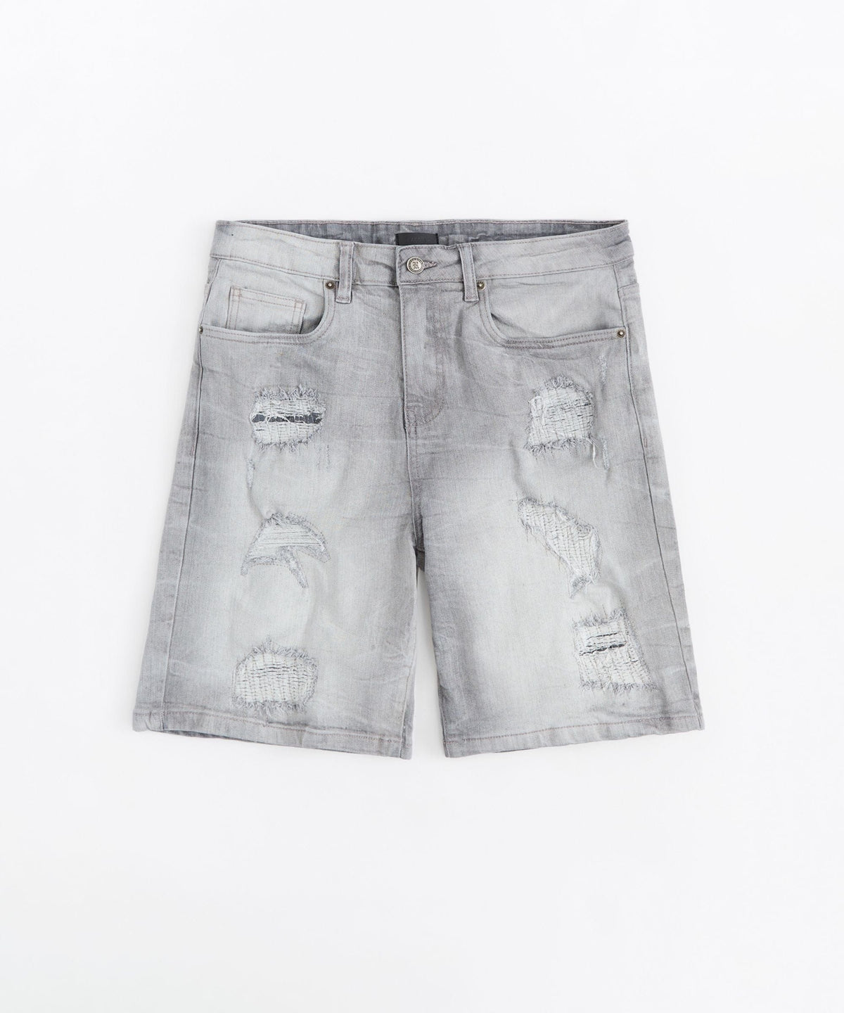 Reason Clothing Trending | RIP And Repair Shorts - Grey