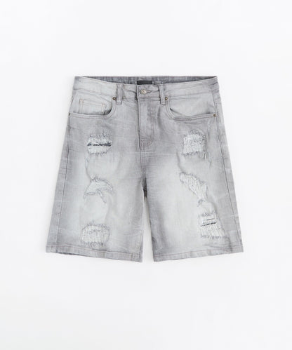 Reason Clothing Trending | RIP And Repair Shorts - Grey