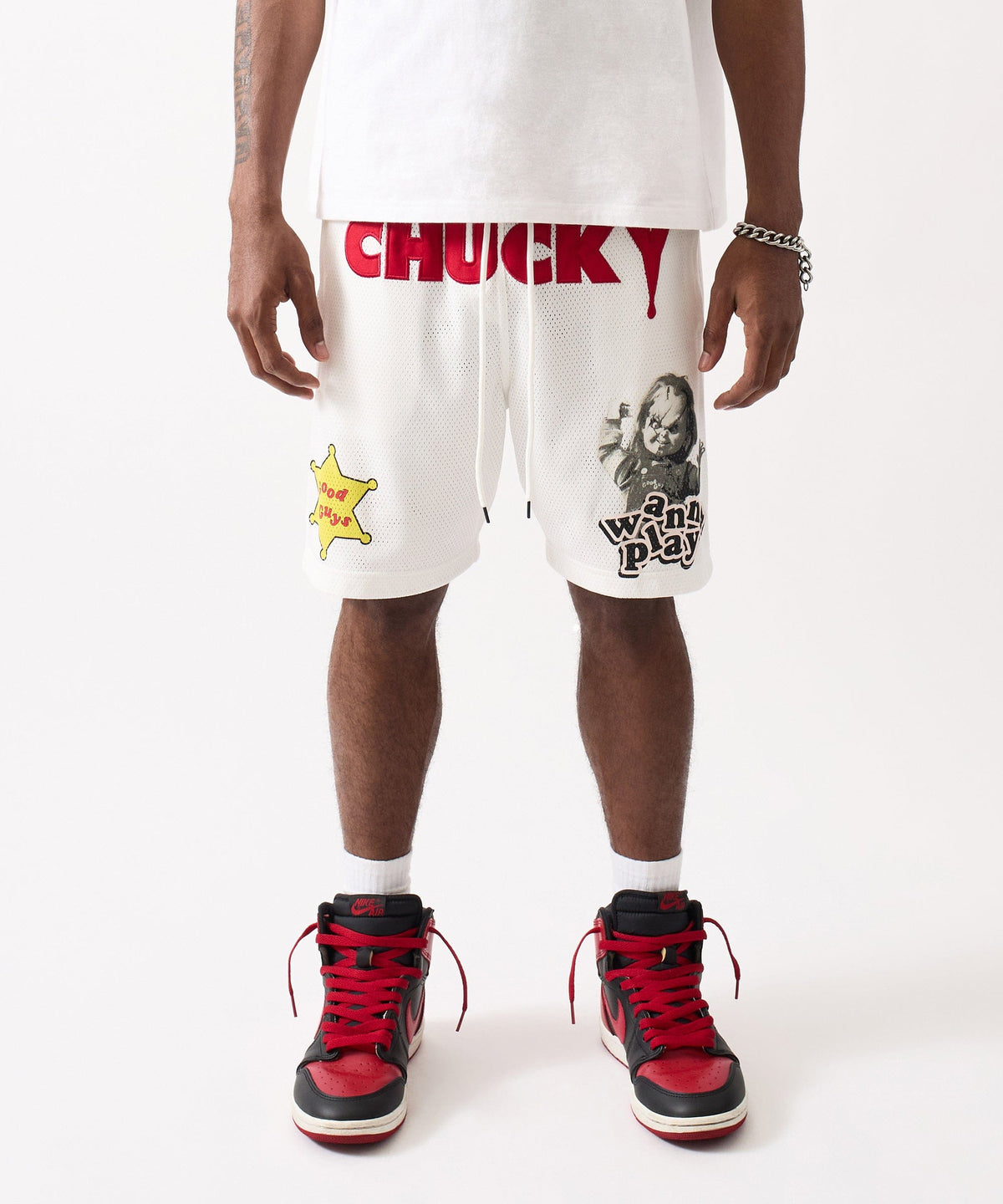 Reason Clothing Customer Favorite | Chucky Mesh Short - White