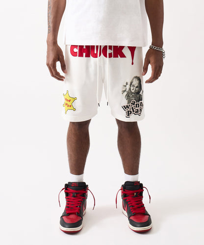 Reason Clothing Customer Favorite | Chucky Mesh Short - White