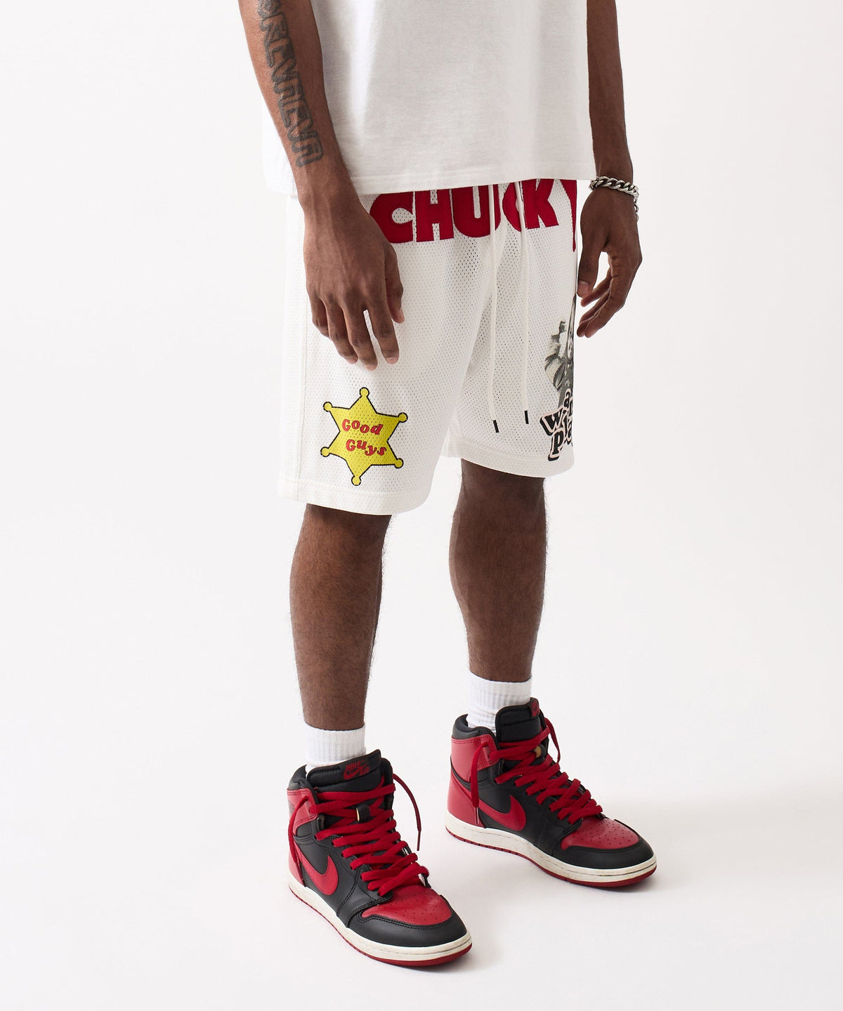 Reason Clothing Customer Favorite | Chucky Mesh Short - White