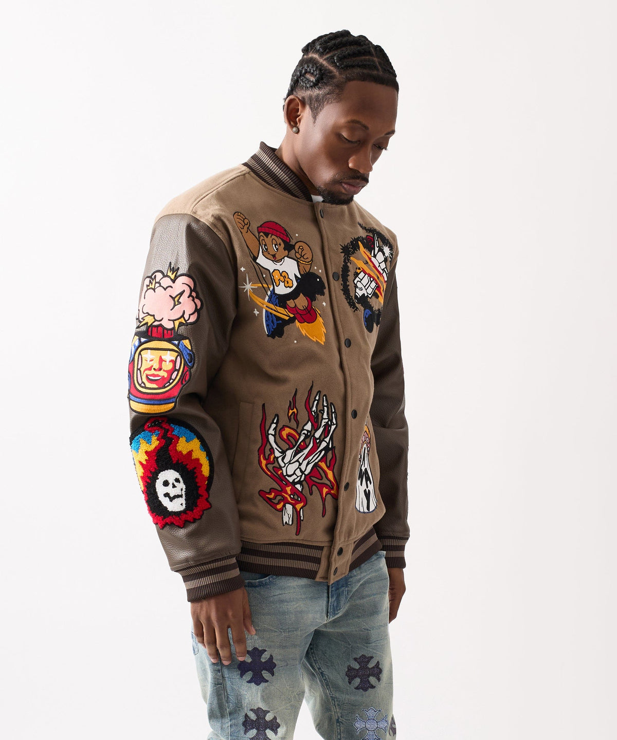 Reason Clothing Signature | Beyond Reality Varsity Jacket PU