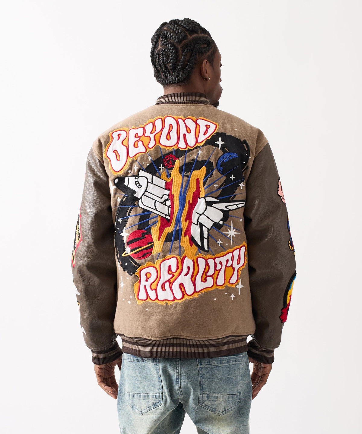 Reason Clothing Signature | Beyond Reality Varsity Jacket PU