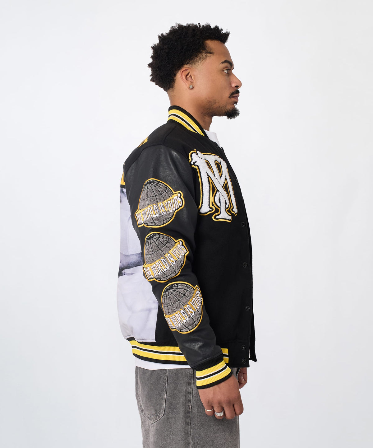 Reason Clothing Essential | Scarface PU Varsity Jacket