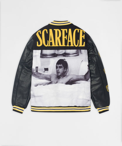Reason Clothing Essential | Scarface PU Varsity Jacket