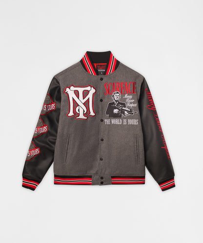 Reason Clothing Featured | Scarface PU Varsity Jacket