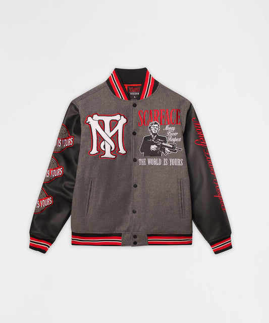 Reason Clothing Featured | Scarface PU Varsity Jacket