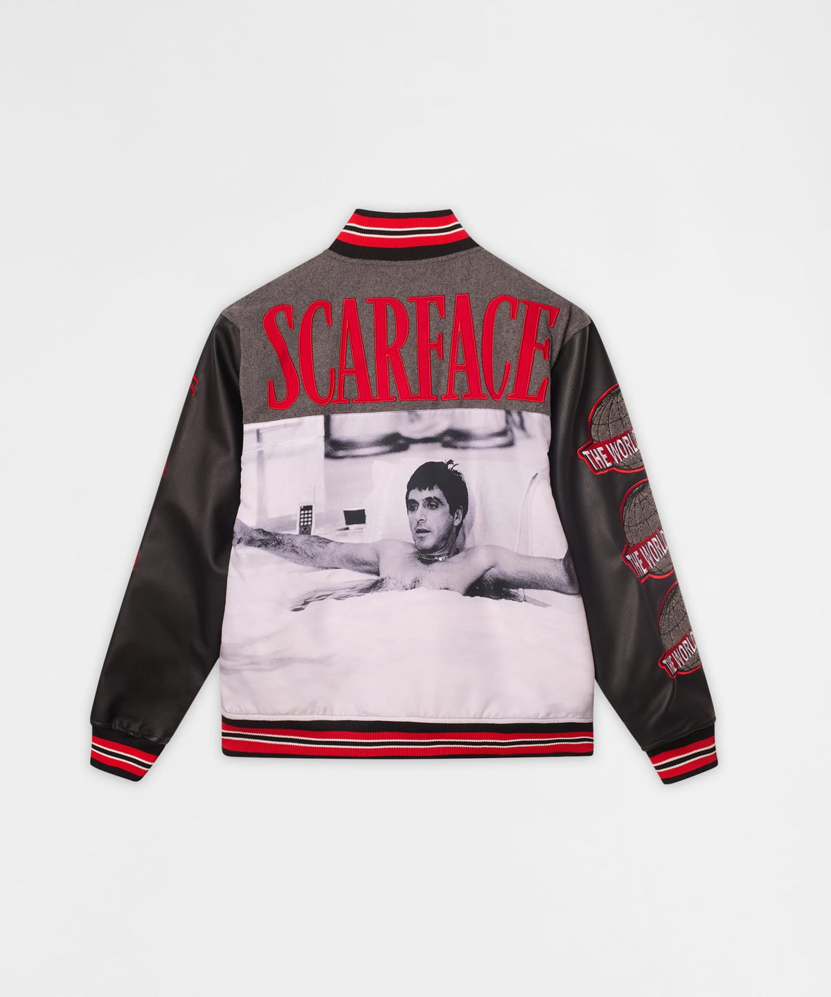 Reason Clothing Featured | Scarface PU Varsity Jacket