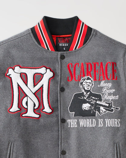 Reason Clothing Featured | Scarface PU Varsity Jacket