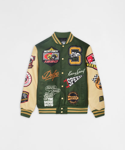 Reason Clothing Recommended | Dodge Scatpack Varsity Jacket - Green