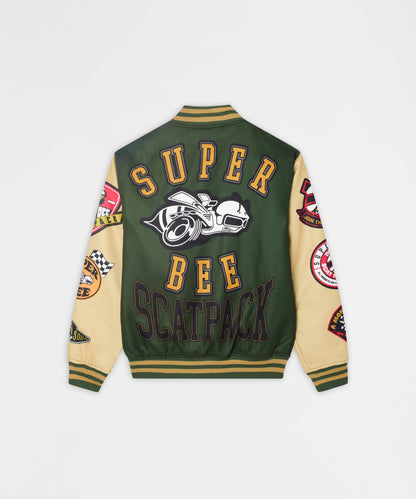 Reason Clothing Recommended | Dodge Scatpack Varsity Jacket - Green
