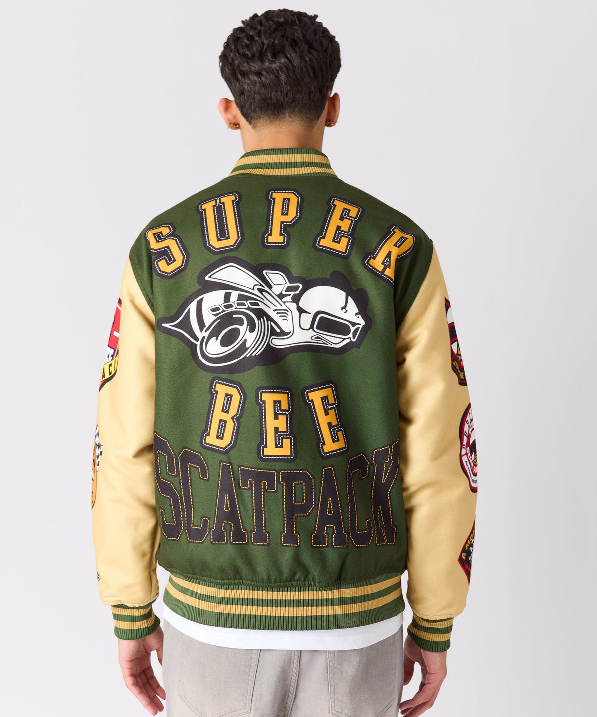 Reason Clothing Recommended | Dodge Scatpack Varsity Jacket - Green