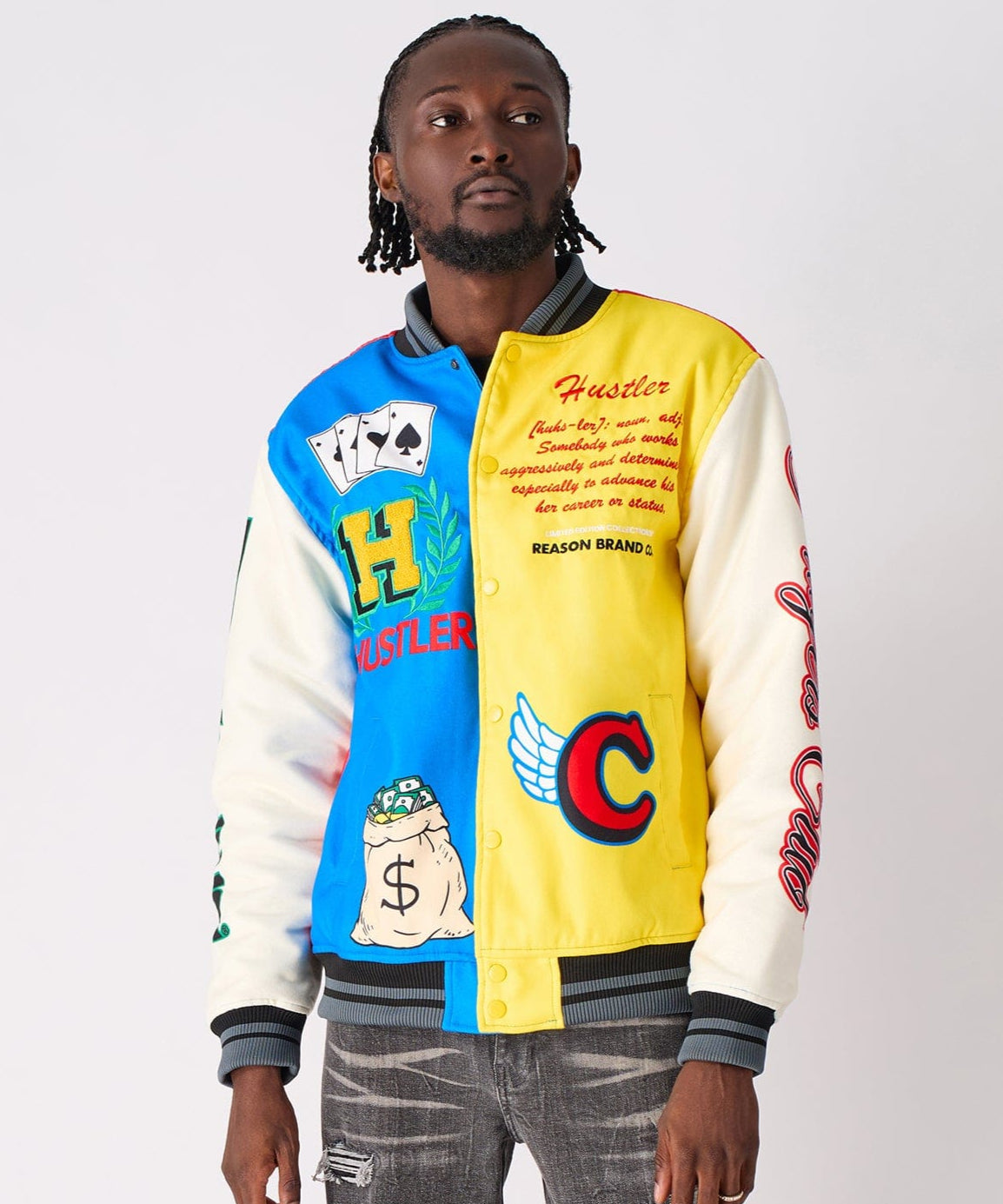 Reason Clothing Smart Buy | Hustler Varsity Jacket