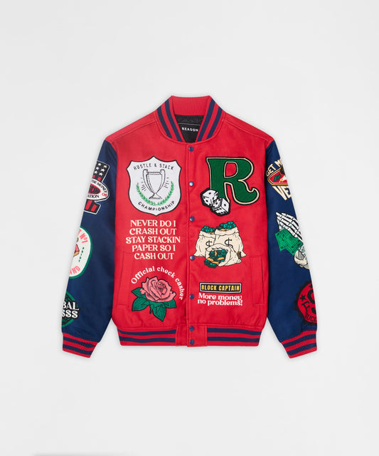 Reason Clothing Hot Sale | Captain Varsity Jacket