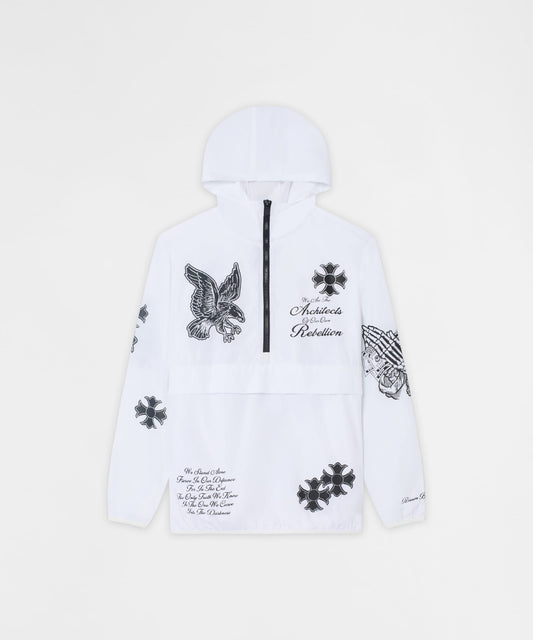 Reason Clothing Trusted | Architects Rebellion Anorak Jacket - White