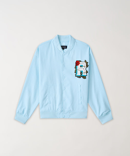 Reason Clothing Premium | Coaches Chenille Jacket - Light Blue