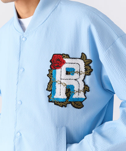 Reason Clothing Premium | Coaches Chenille Jacket - Light Blue